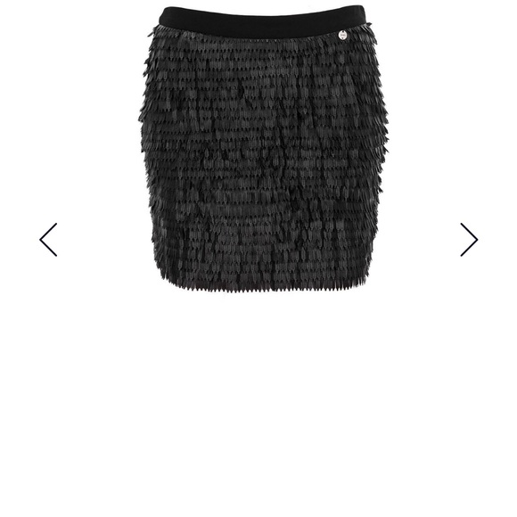 Liu Jo Black Textured Mini Skirt - Picture 1 of 6